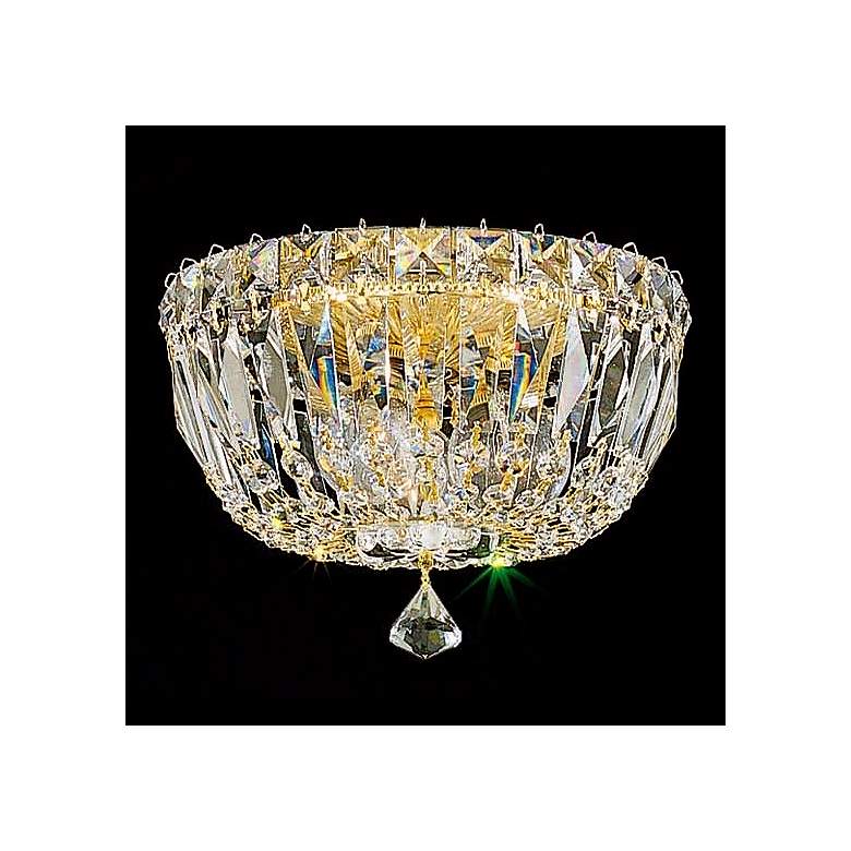 Image 1 Schonbek Petit Gold Hand-Cut Crystal 8 inch Wide Ceiling Light