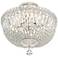 Schonbek Petite Crystal Silver 13" H Swarovski Ceiling Light