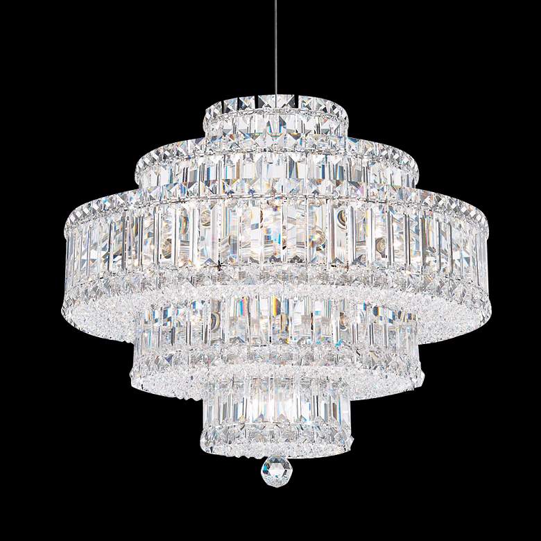 Image 1 Schonbek Plaza 21" Wide Silver Spectra Crystal Chandelier