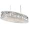 Schonbek Plaza 48"W Polished Silver Crystal Pendant Light