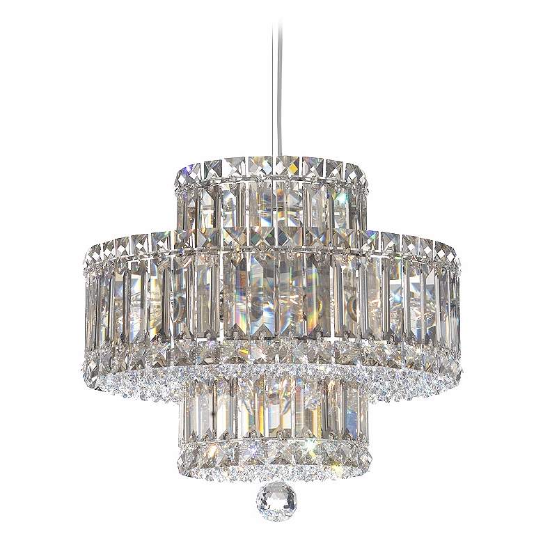 Image 1 Schonbek Plaza 9-Light Swarovski Crystal Pendant Chandelier