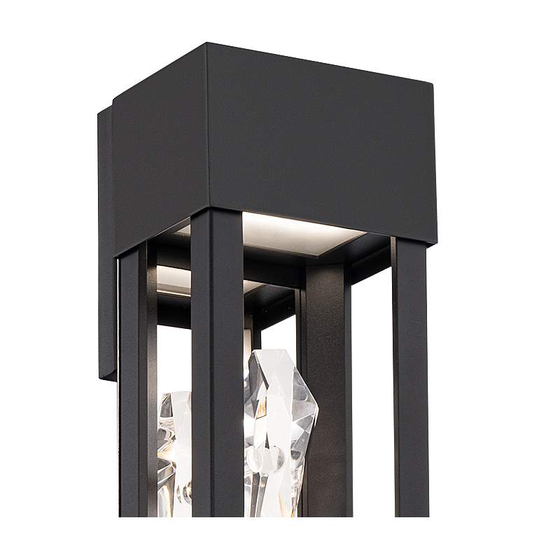 Image 2 Schonbek Polar 22" High Black Crystal LED Outdoor Wall Light more views