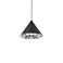 Schonbek Primrose Black 8" Wide Modern Cone LED Mini Pendant