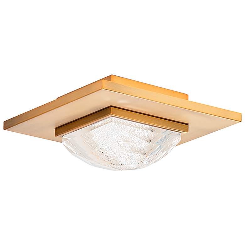 Image 1 Schonbek Promenade 9" Wide Aged Brass LED Ceiling Light