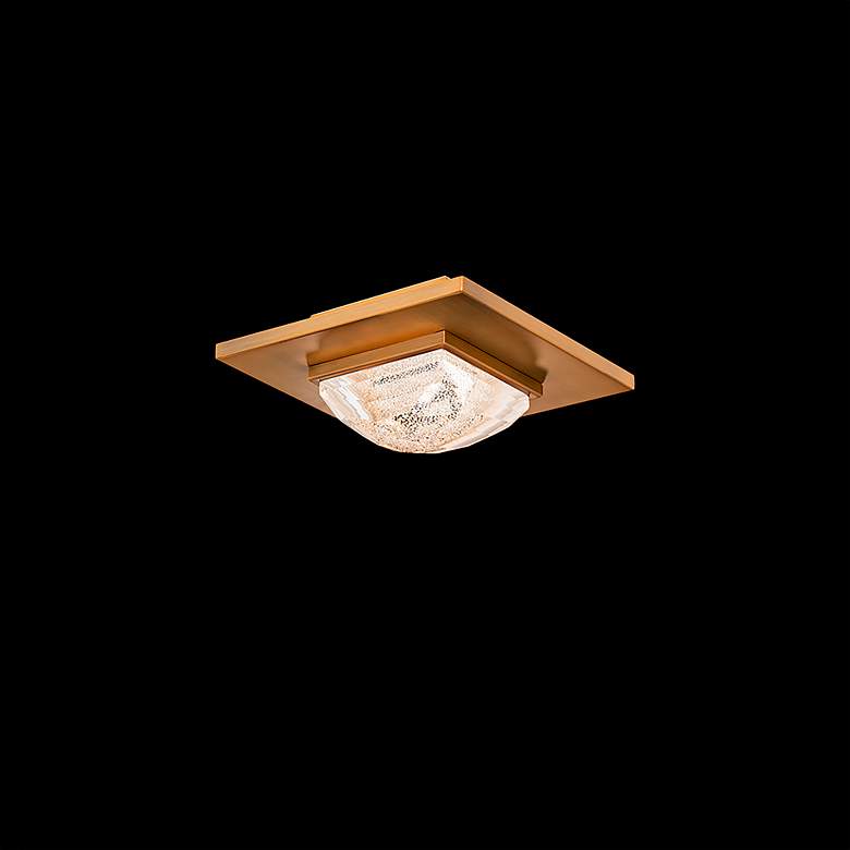 Image 2 Schonbek Promenade 9" Wide Aged Brass LED Ceiling Light more views