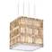 Schonbek Quantum Block 12" Golden Shadow Crystal Chandelier