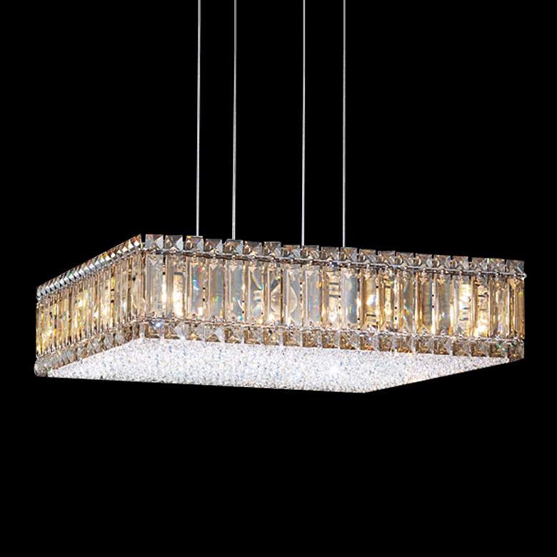 Image 1 Schonbek Quantum Box Golden Shadow 20 inch W Crystal Chandelier