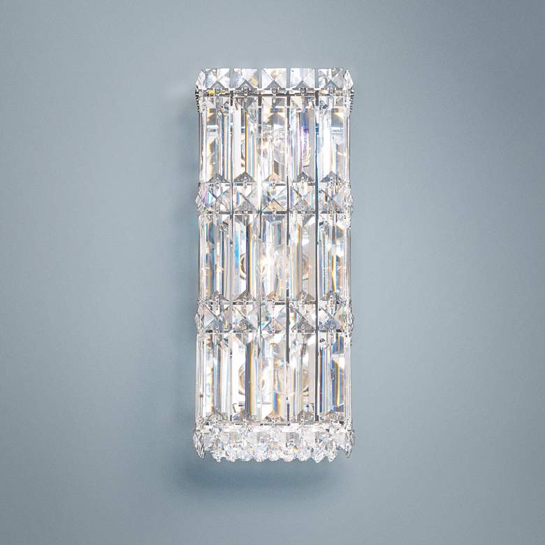 Image 1 Schonbek Quantum Collection 13" High Crystal Wall Sconce