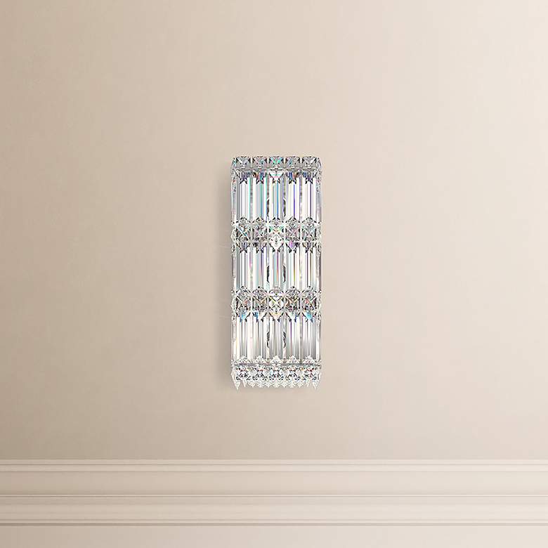 Image 1 Schonbek Quantum Collection 13" High Crystal Wall Sconce