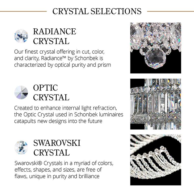 Image 4 Schonbek Quantum Collection 13" High Crystal Wall Sconce more views