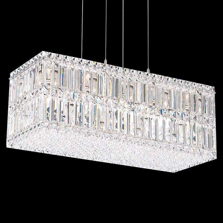 Image 1 Schonbek Quantum Collection 24 inch Wide Block Crystal Pendant