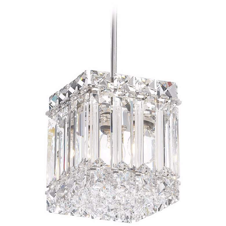 Image 1 Schonbek Quantum Collection 4" Wide Crystal Mini Pendant