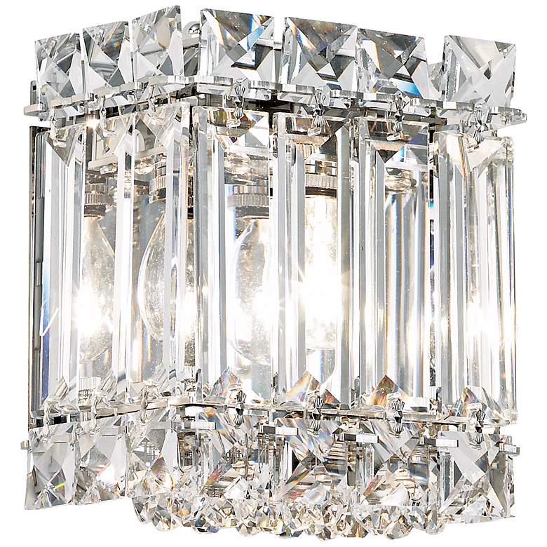 Image 1 Schonbek Quantum Collection 5" High Crystal Wall Sconce