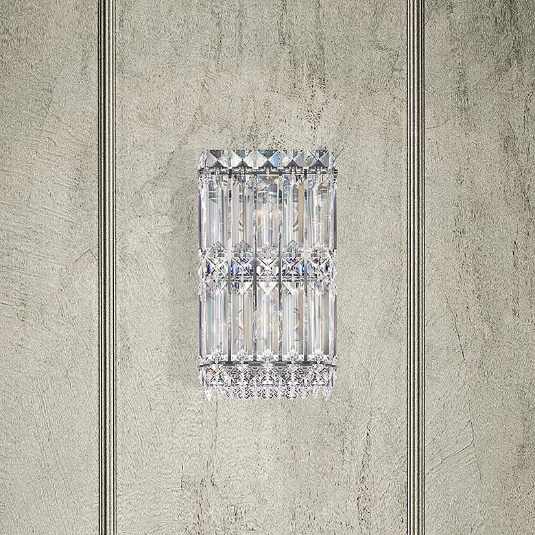 Image 1 Schonbek Quantum Collection 9" High Crystal Wall Sconce