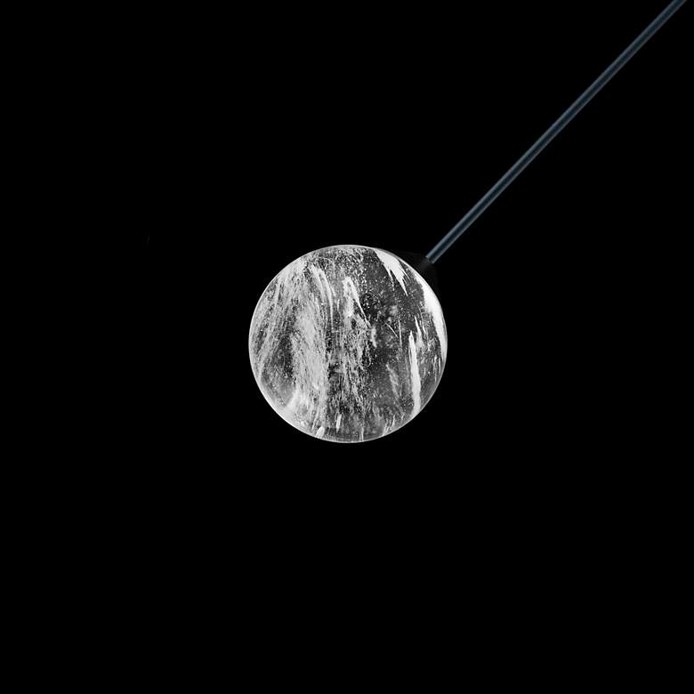 Image 4 Schonbek Quest 5 1/4" Wide Black Crystal LED Mini Pendant more views