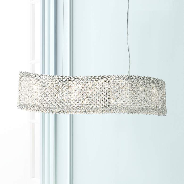 Image 1 Schonbek Refrax Wave Crystal Pendant