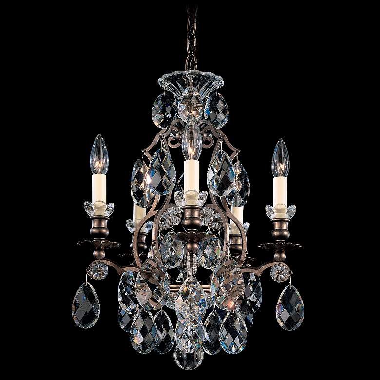 Image 1 Schonbek Renaissance 14 1/2 inch Wide Gold Crystal Chandelier