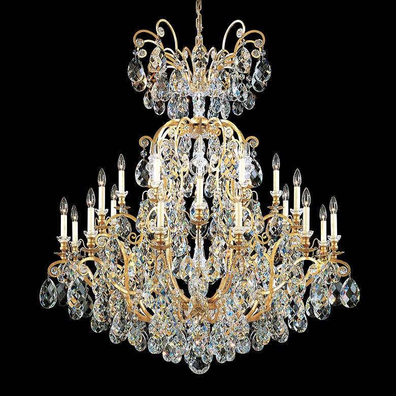 Image 1 Schonbek Renaissance 45 inchW Heirloom Gold Crystal Chandelier