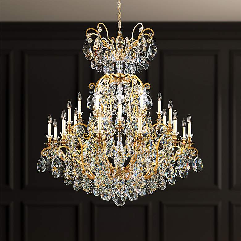 Image 2 Schonbek Renaissance 45"W Heirloom Gold Crystal Chandelier more views