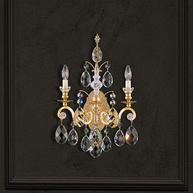 Image 2 Schonbek Renaissance Collection 22 1/2" High Crystal Sconce more views