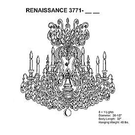 Image5 of Schonbek Renaissance Collection 26 1/2" Crystal Chandelier more views