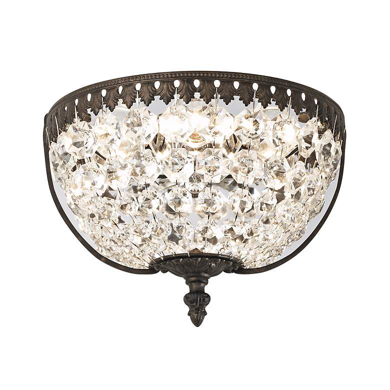 Image 1 Schonbek Rialto 9" Wide Swarovski Crystal Wall Sconce