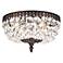Schonbek Rialto Collection 10" Wide Crystal Ceiling Light