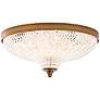 Thumbnail1 of Schonbek Roma 12 1/4" Traditional Aged Brass Crystal LED Ceiling Light