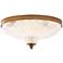 Schonbek Roma 12 1/4" Traditional Aged Brass Crystal LED Ceiling Light