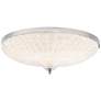 Schonbek Roma 20.5" Wide LED Chrome and Clear Crystal Ceiling Light