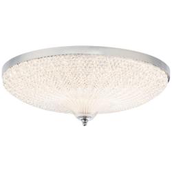 Schonbek Roma 20.5&quot; Wide LED Chrome and Clear Crystal Ceiling Light