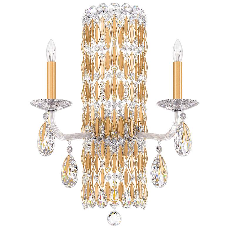 Image 2 Schonbek Sarella 23"H Heirloom Gold 2-Light Wall Sconce
