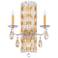 Schonbek Sarella 23"H Heirloom Gold 2-Light Wall Sconce