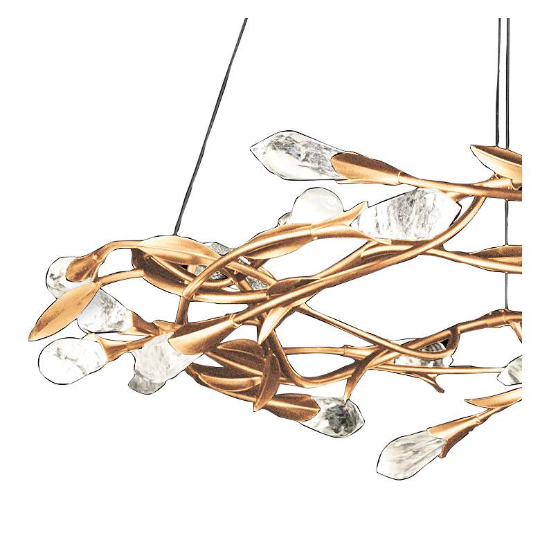 Image 2 Schonbek Secret Garden 35 1/2 inch Wide Gold and Crystal LED Pendant Light more views