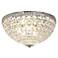 Schonbek Silver 12" Wide Crystal Ceiling Light