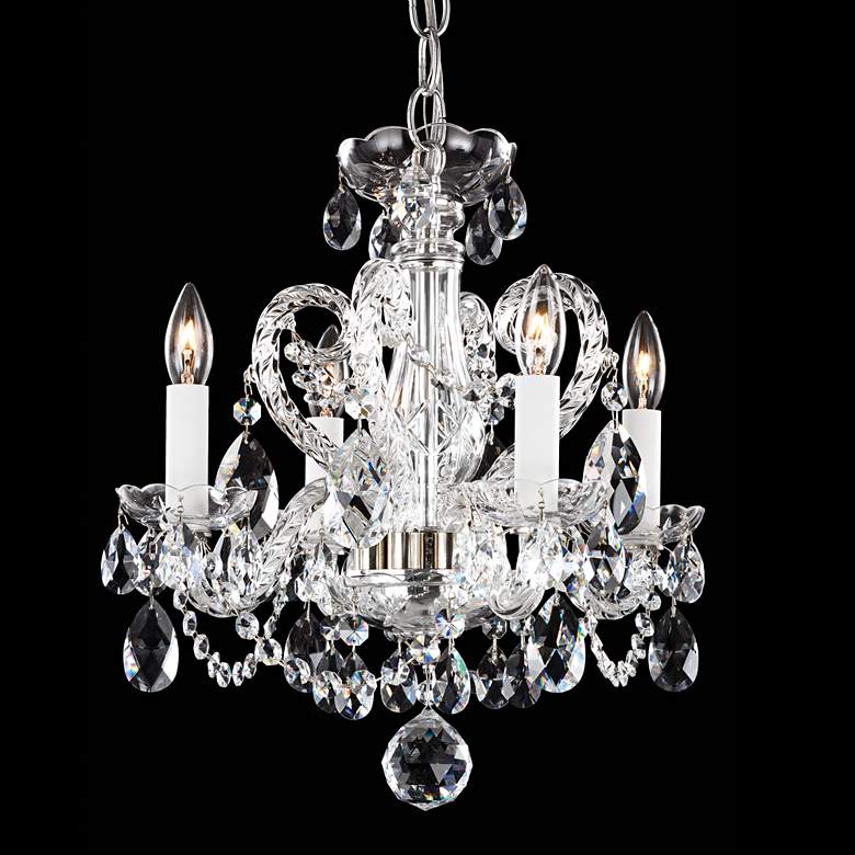 Image 1 Schonbek Silver Novielle 14" Wide Spectra Crystal Chandelier