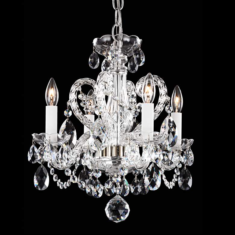 Image 1 Schonbek Silver Novielle 14 inch Wide Spectra Crystal Chandelier