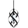 2_Schonbek Solan 10" Wide Black Crystal LED Mini Pendant