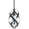Schonbek Solan 10" Wide Black Crystal LED Mini Pendant