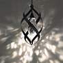 1_Schonbek Solan 10" Wide Black Crystal LED Mini Pendant