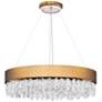 2_Schonbek Soleil 26" Wide Aged Brass Finish Modern LED Crystal Pendant