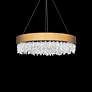 3_Schonbek Soleil 26" Wide Aged Brass Finish Modern LED Crystal Pendant more views