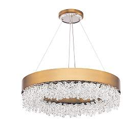 Image5 of Schonbek Soleil 26" Wide Aged Brass Finish Modern LED Crystal Pendant more views