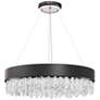 1_Schonbek Soleil 26" Wide Black Finish Modern LED Crystal Pendant