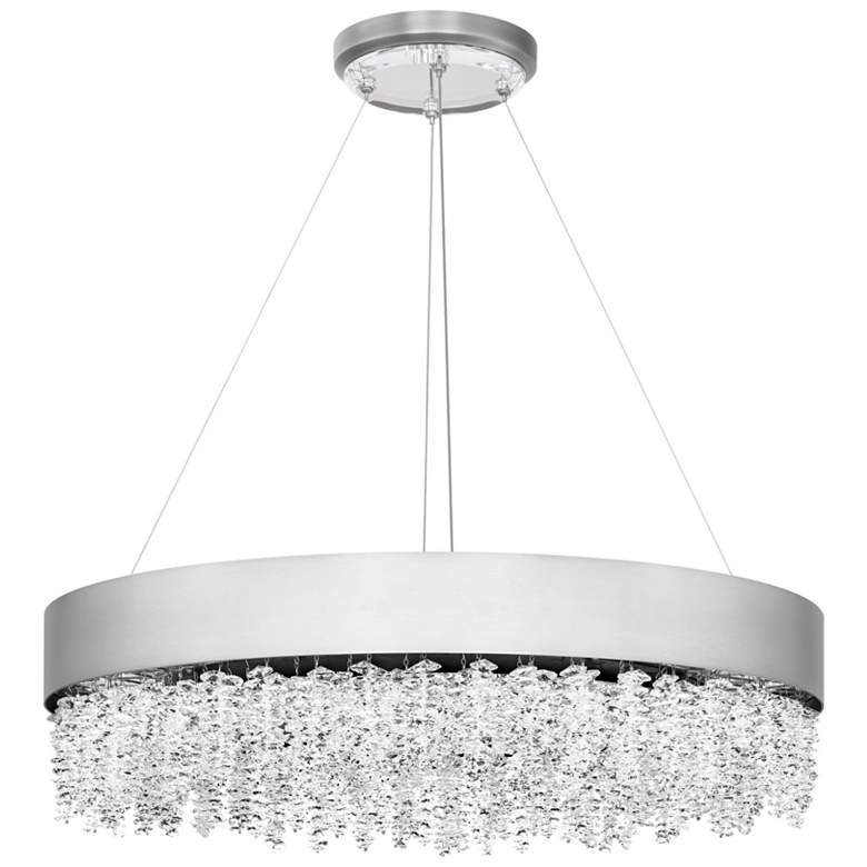Image 1 Schonbek Soleil 26" Wide Polished Nickel Modern LED Crystal Pendant