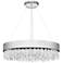 Schonbek Soleil 26" Wide Polished Nickel Modern LED Crystal Pendant