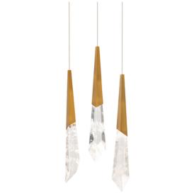 Schonbek Solitude 12"W Aged Brass LED Multi-Light Pendant Schonbek Solitude 12"W Aged Brass LED Multi-Light Pendant