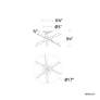 4_Schonbek Solitude 17"W Aged Brass 6-Light LED Ceiling Light more views
