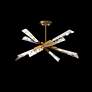 Thumbnail2 of Schonbek Solitude 28 1/2" Wide Aged Brass LED Ceiling Light more views