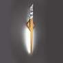 1_Schonbek Solitude 32" High Aged Brass LED Wall Sconce